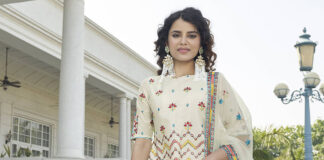 Wedding Celebration Lehenga: Embellish Yourself to Participate in a Wedding Feast beige lehenga choli